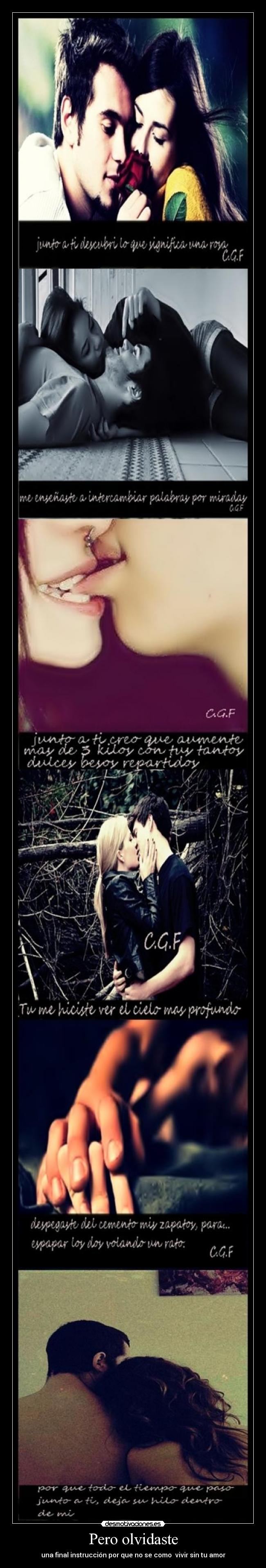 Pero olvidaste - una final instrucción por que no se como vivir sin tu amor