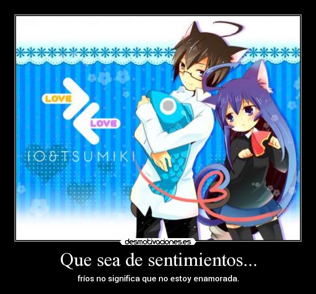 Que sea de sentimientos... - 