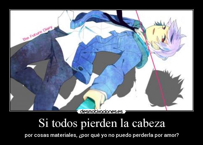 carteles cissnei mirai nikki desmotivaciones