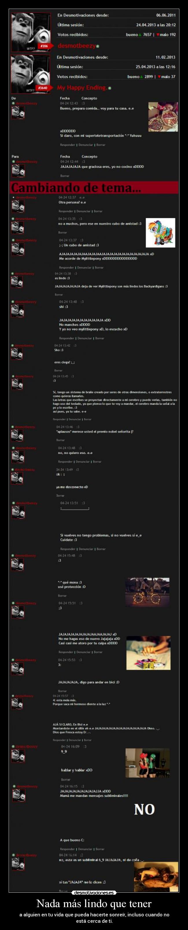 Nada más lindo que tener - 