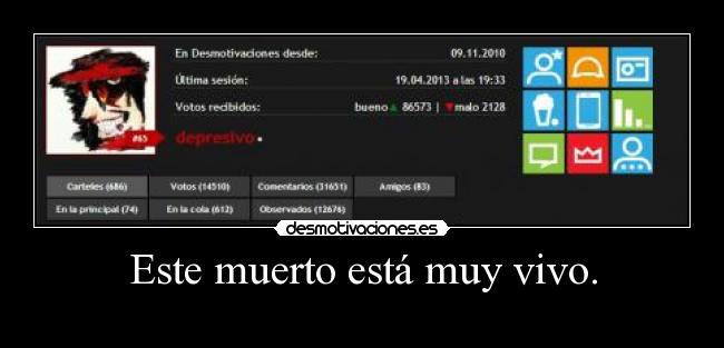 Este muerto está muy vivo. - 