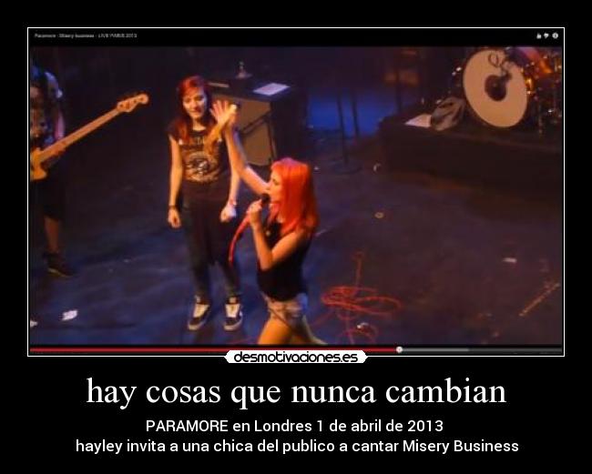 hay cosas que nunca cambian - 