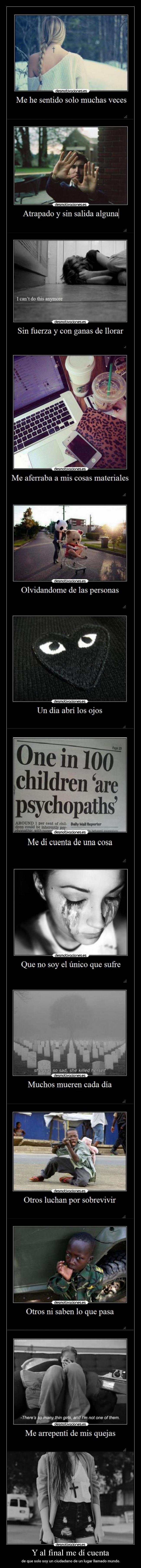 Y al final me dí cuenta -