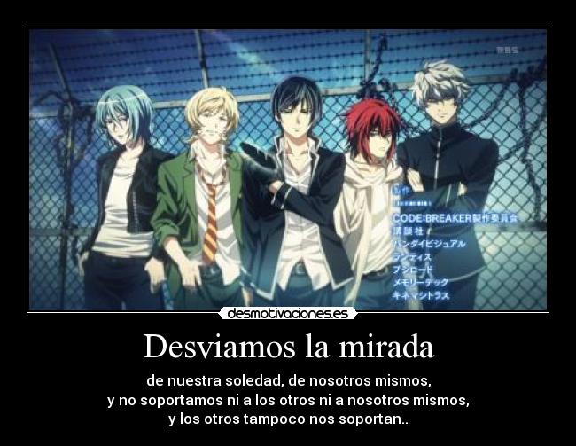 carteles anime code breaker desmotivaciones