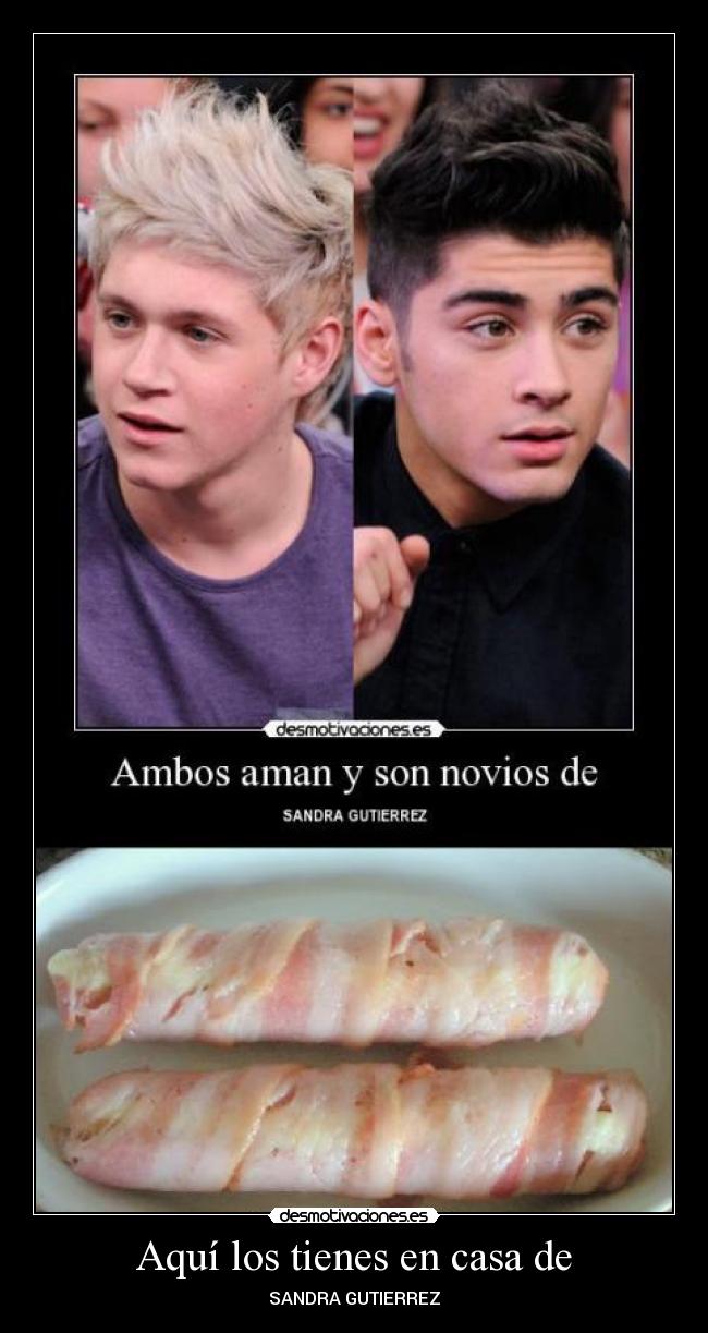 Aquí los tienes en casa de - SANDRA GUTIERREZ