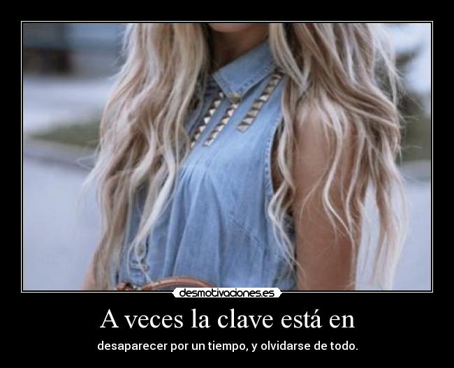 A veces la clave está en -