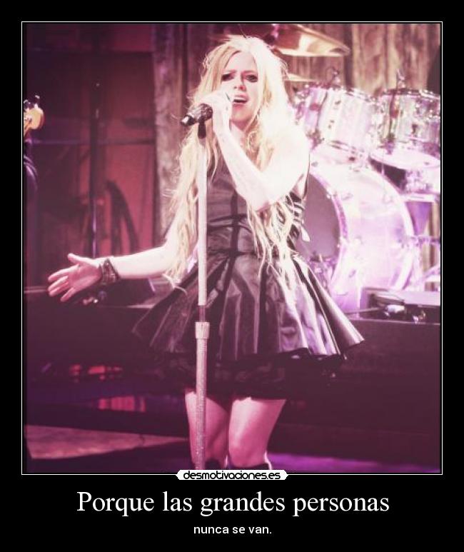 Porque las grandes personas - nunca se van.