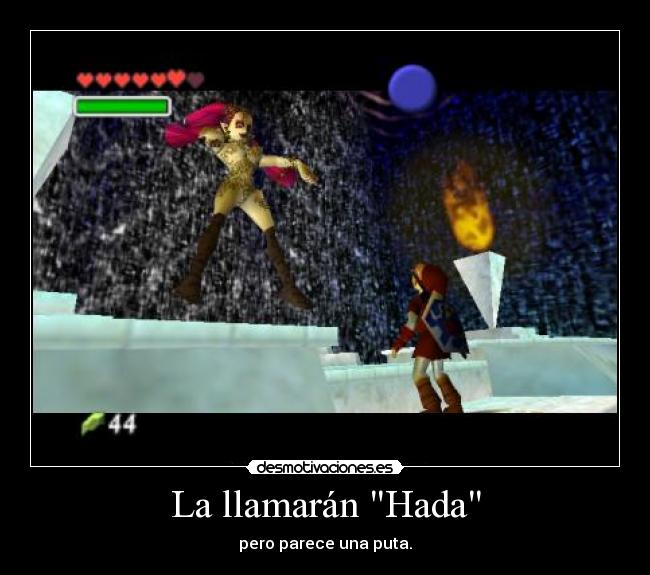 carteles como abre piernas tipa link como mira hada ocarina time desmotivaciones