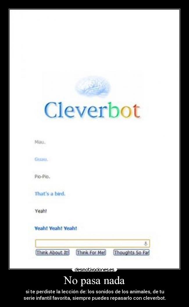 carteles cleverbot desmotivaciones