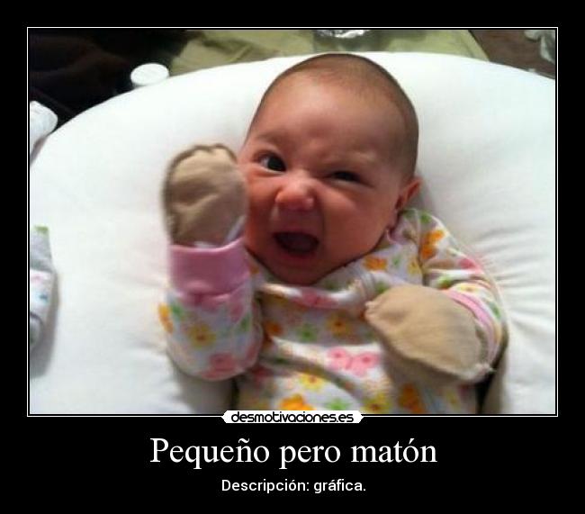 Pequeño pero matón - Descripción: gráfica.