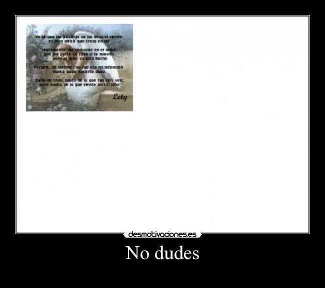 No dudes -