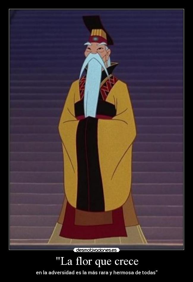 carteles emperador china mulan frases disney desmotivaciones