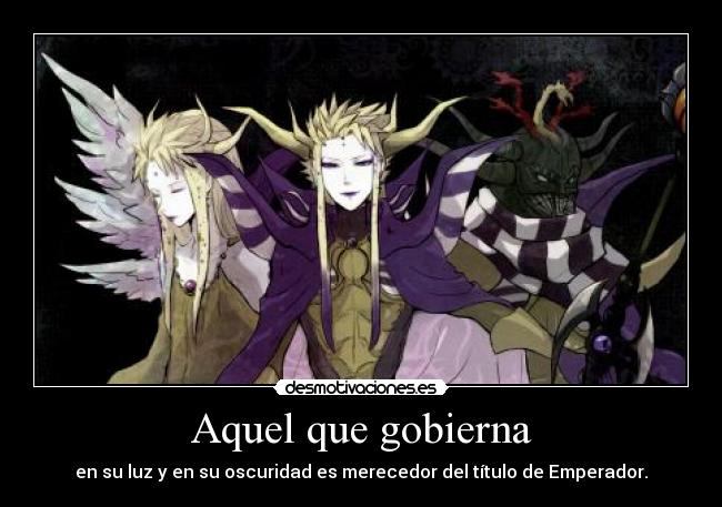 carteles ferdo the emperor mateus palamecia hell heaven final fantasy desmotivaciones