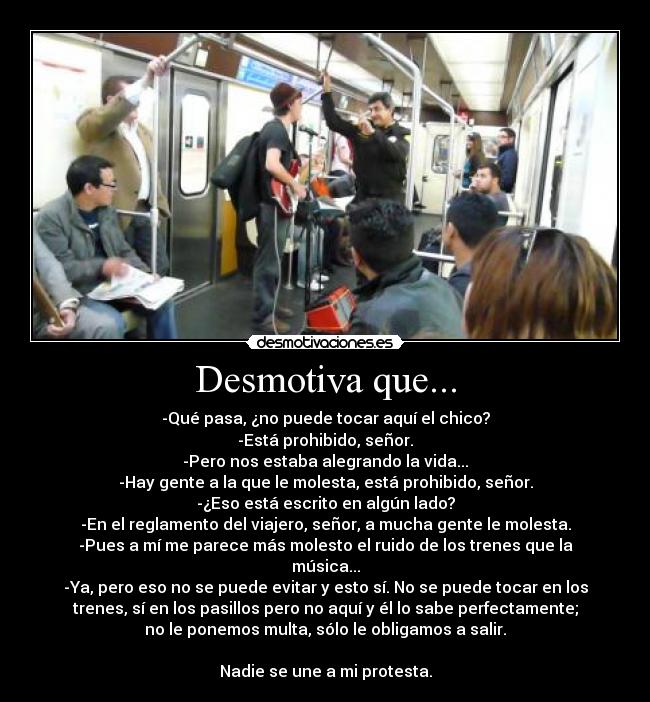 carteles desmotiva que alegrar viaje sea proivido desmotivaciones