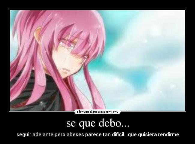 carteles anime otaku mirai nikki gasai yuno tristesa desmotivaciones