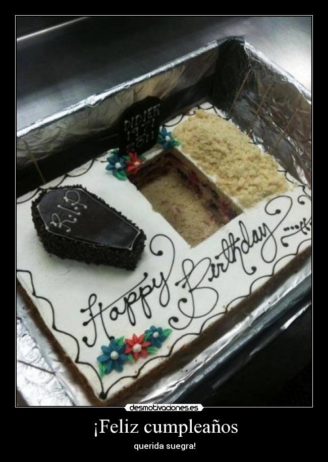 ¡Feliz cumpleaños - querida suegra!