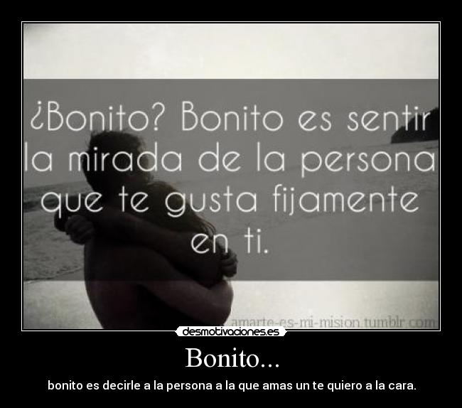 Bonito... -
