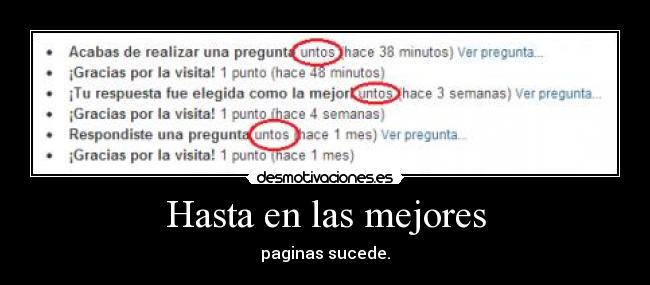 Hasta en las mejores - paginas sucede.