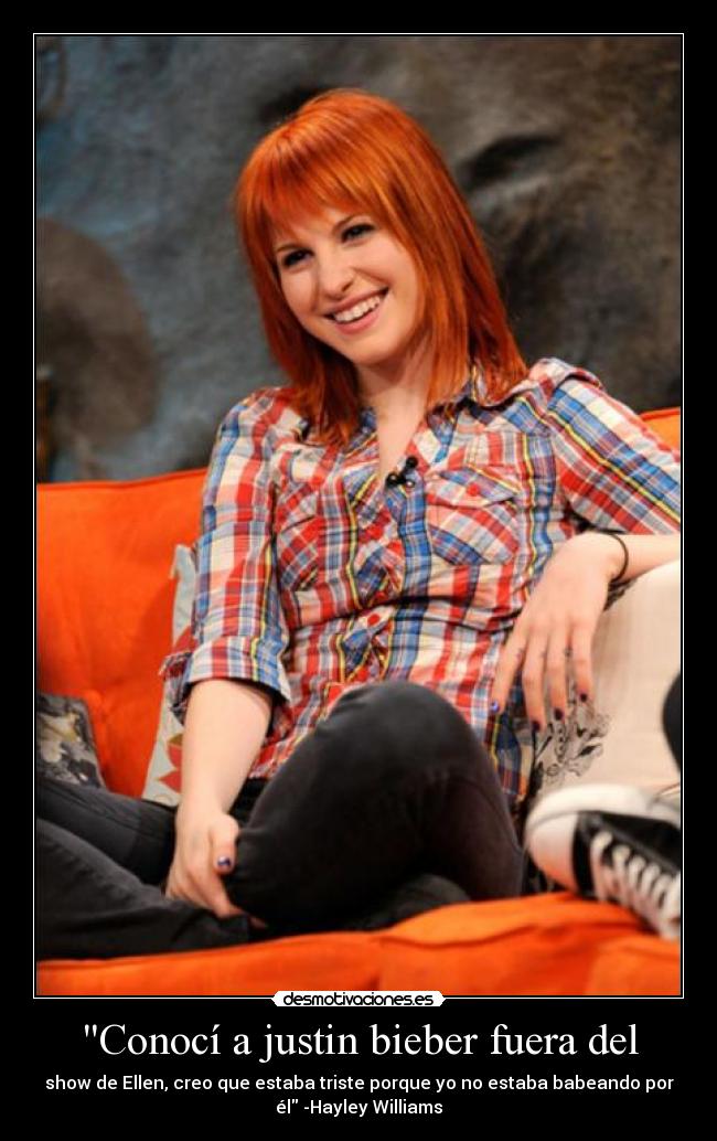 Conocí a justin bieber fuera del -