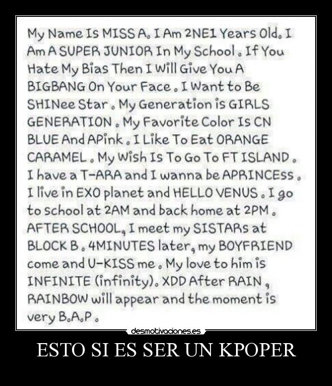 ESTO SI ES SER UN KPOPER -