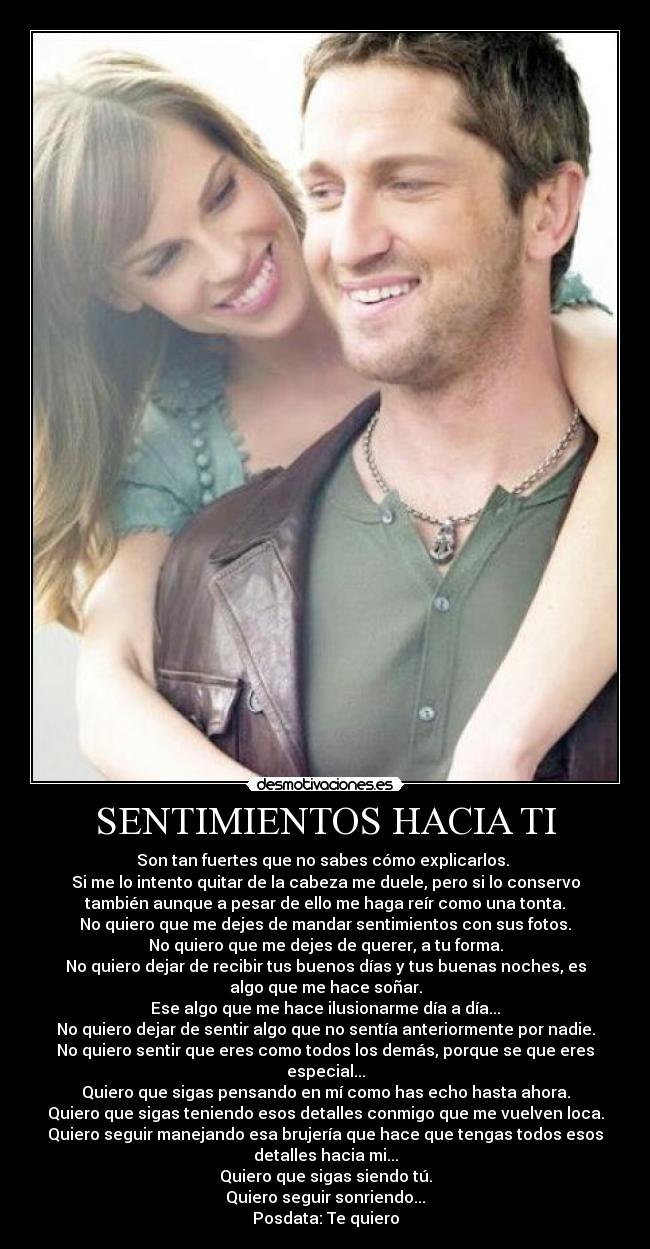SENTIMIENTOS HACIA TI -