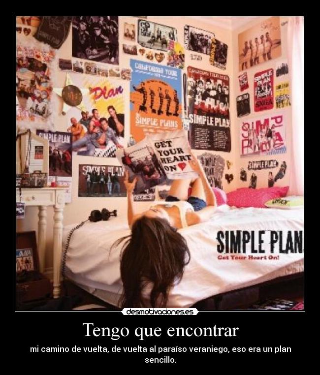 carteles canciones simple plan desmotivaciones