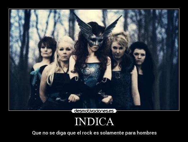 INDICA - Que no se diga que el rock es solamente para hombres