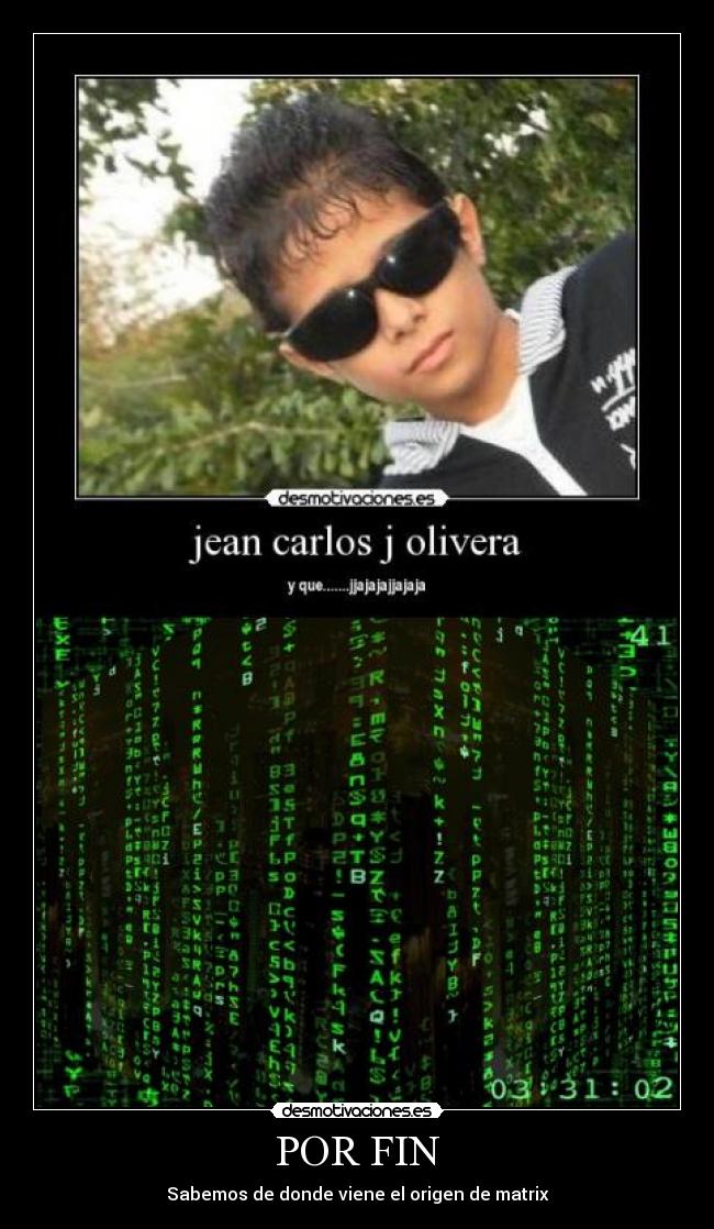POR FIN - Sabemos de donde viene el origen de matrix