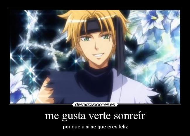 me gusta verte sonreír -