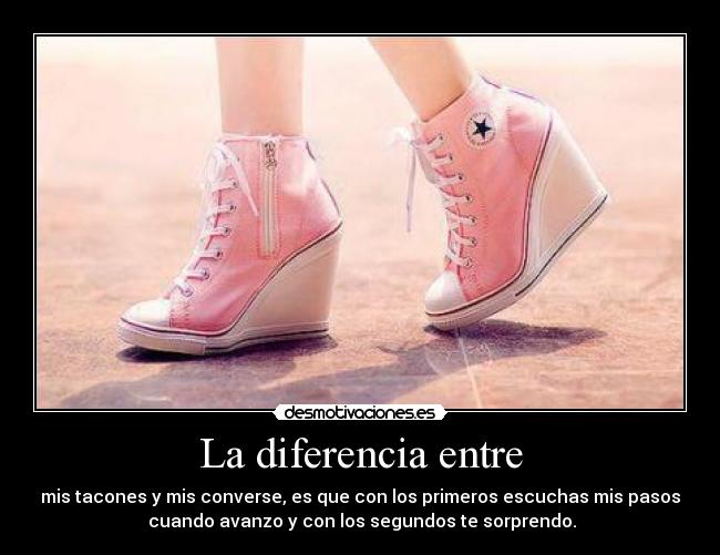 La diferencia entre - 