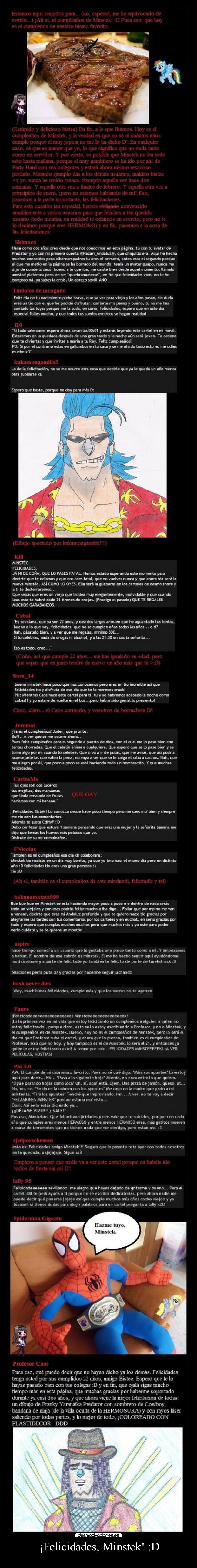 ¡Felicidades, Minstek! :D -