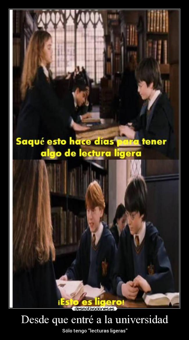 Desde que entré a la universidad -