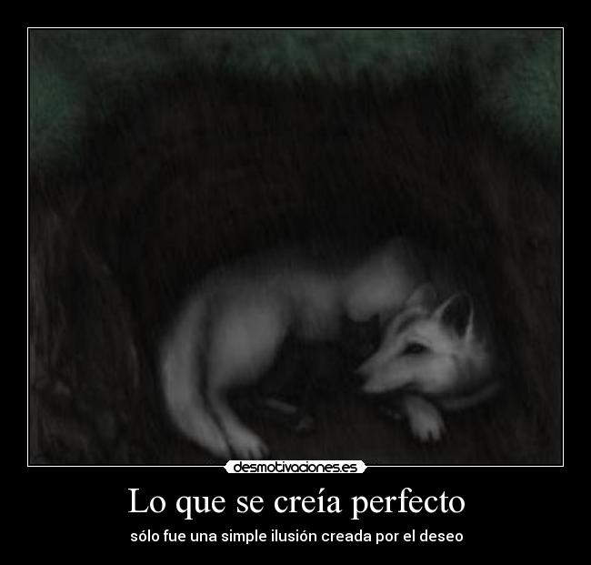 Lo que se creía perfecto -