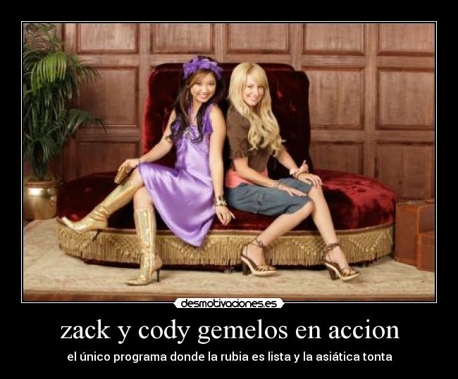 zack y cody gemelos en accion -