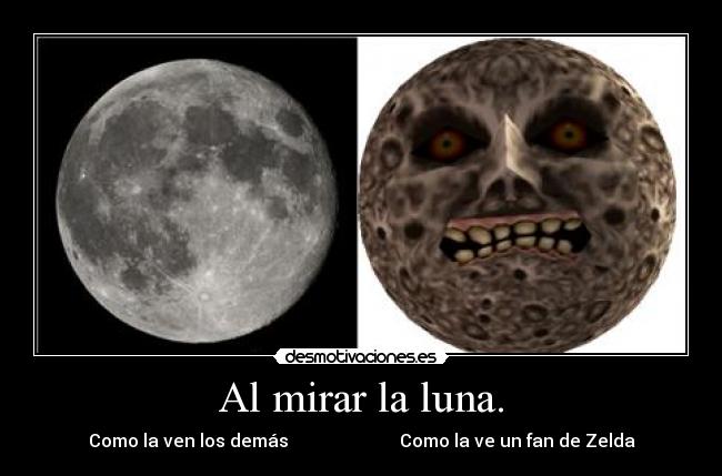 Al mirar la luna. -