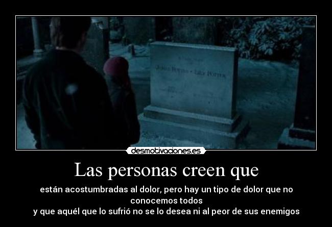 Las personas creen que -