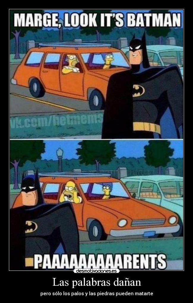 Las palabras dañan -