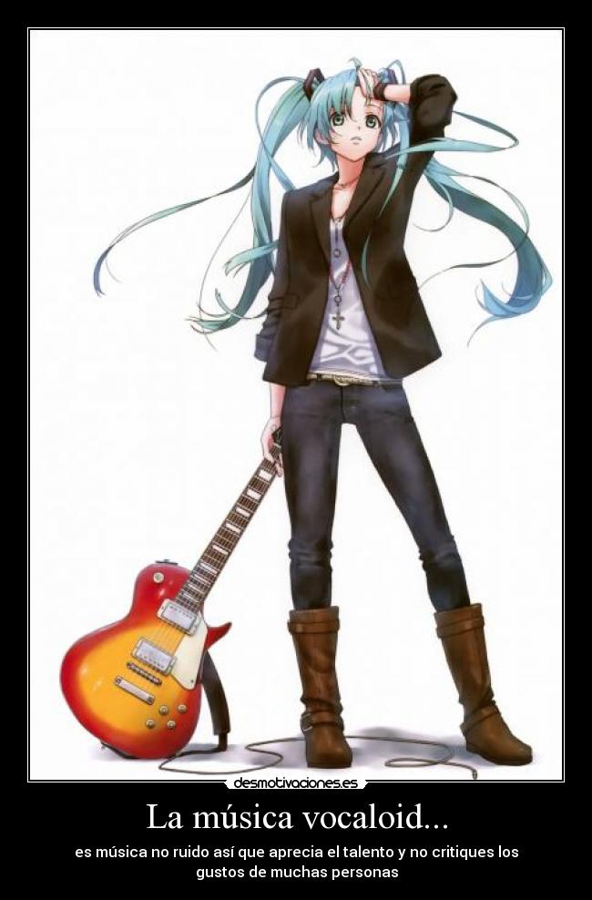 La música vocaloid... -