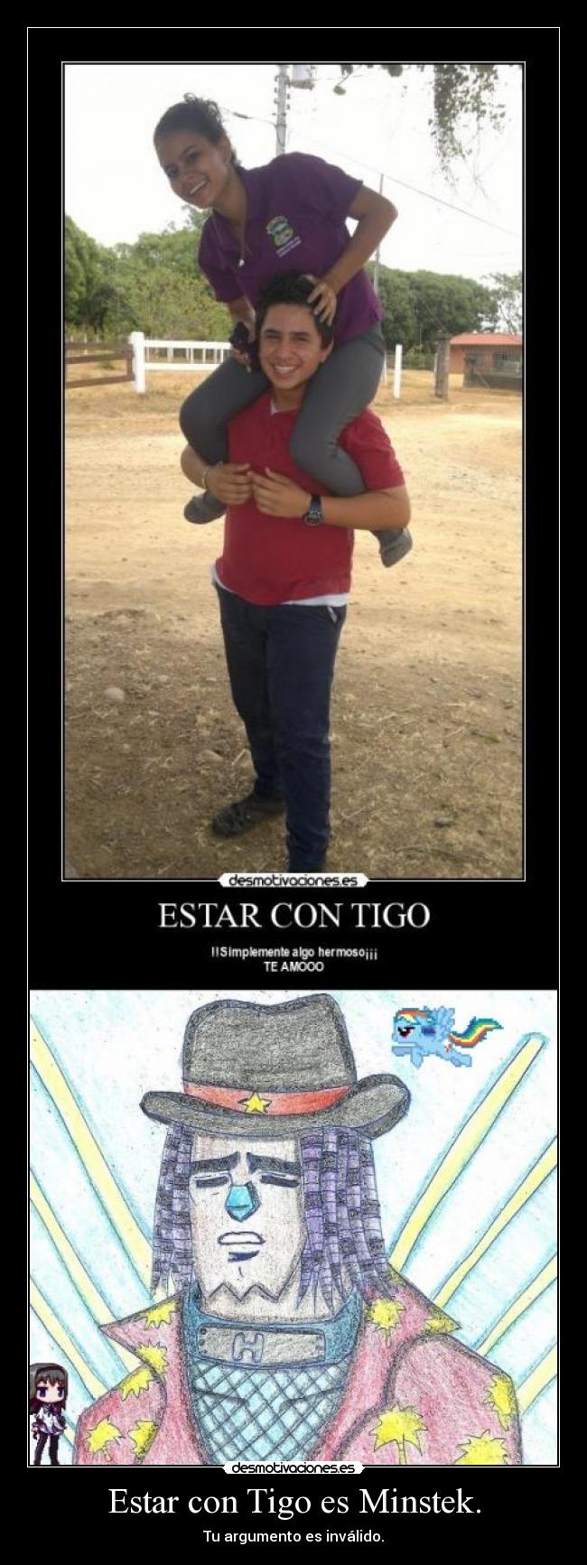 Estar con Tigo es Minstek. -