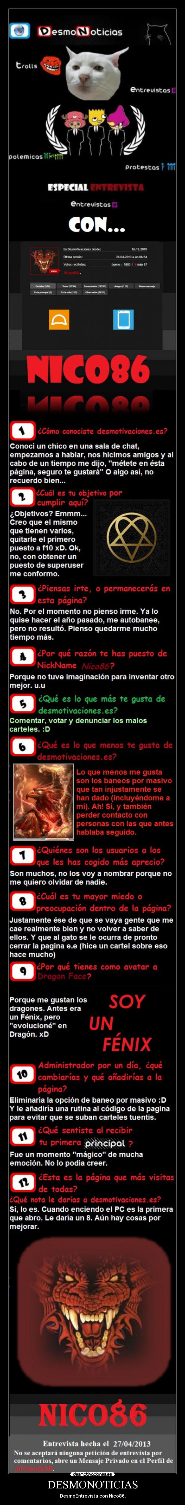 carteles desmonoticias desmoentrevista molaxd nico86 desmotivaciones