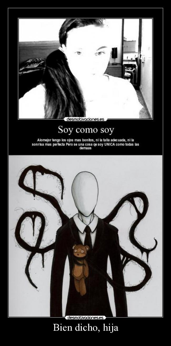 carteles hija slenderman slendy todo dulzura desmotivaciones