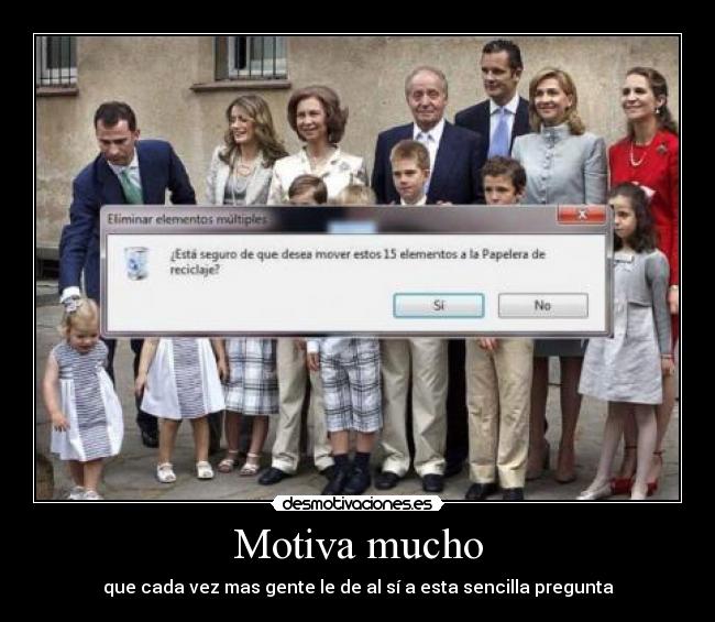 Motiva mucho - que cada vez mas gente le de al sí a esta sencilla pregunta