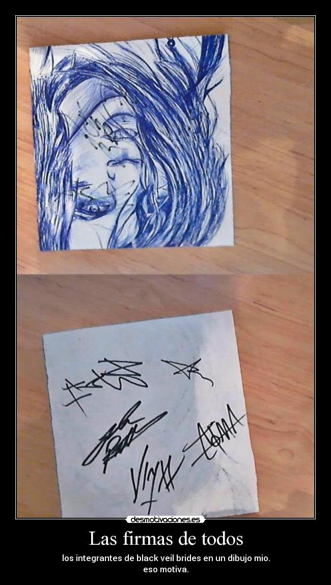 Las firmas de todos -