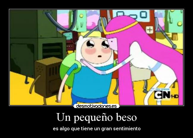 Un pequeño beso - es algo que tiene un gran sentimiento