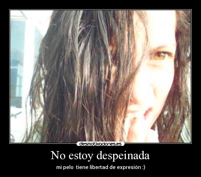 No estoy despeinada -