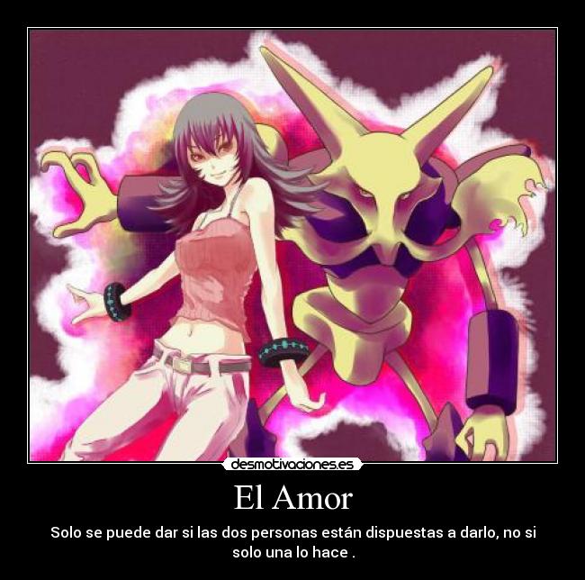 carteles amor sabrins alakazam psiquico pokemon anime fanart desmotivaciones