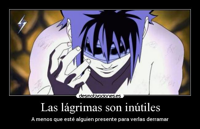 Las lágrimas son inútiles -