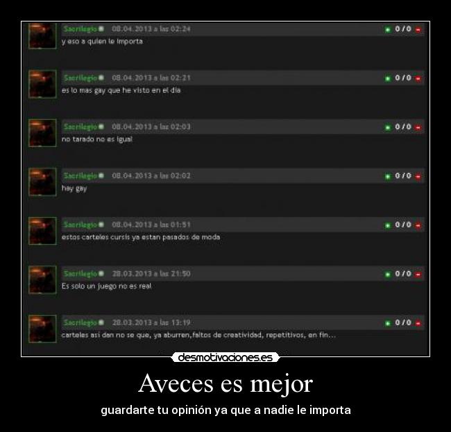 carteles aveces desmotivaciones