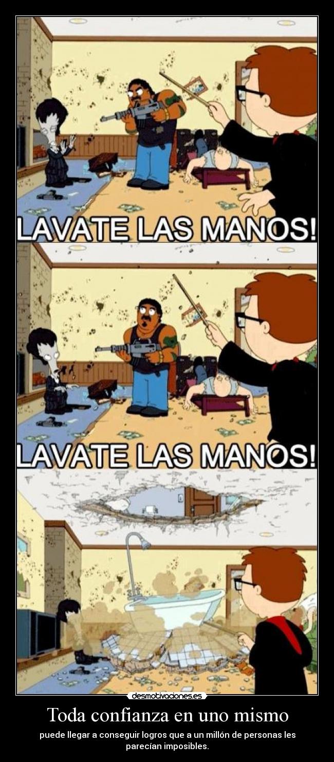 Toda confianza en uno mismo - puede llegar a conseguir logros que a un millón de personas les parecían imposibles.