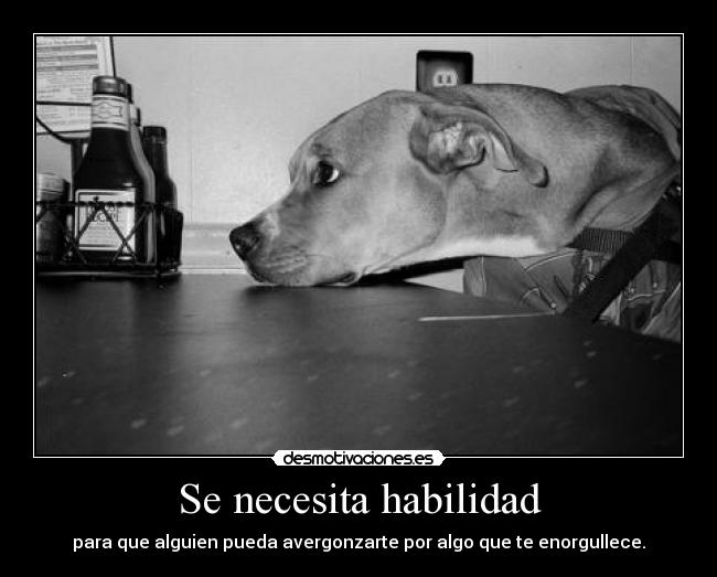 Se necesita habilidad -